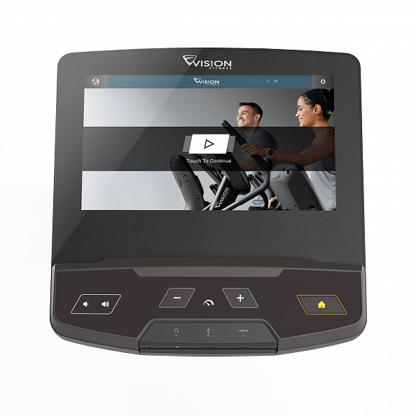 VF22_S600E suspension elliptical_TOUCH_Matte Blk detail_console